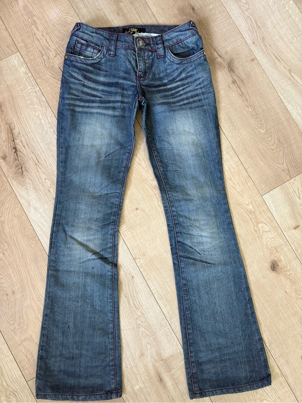 Baby Phat Women's Dark Blue Flare Jeans